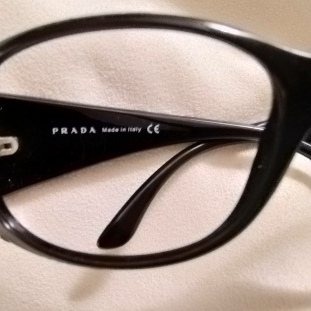 Prada Black Sunglasses: Frames Only - Picture 3 of 16